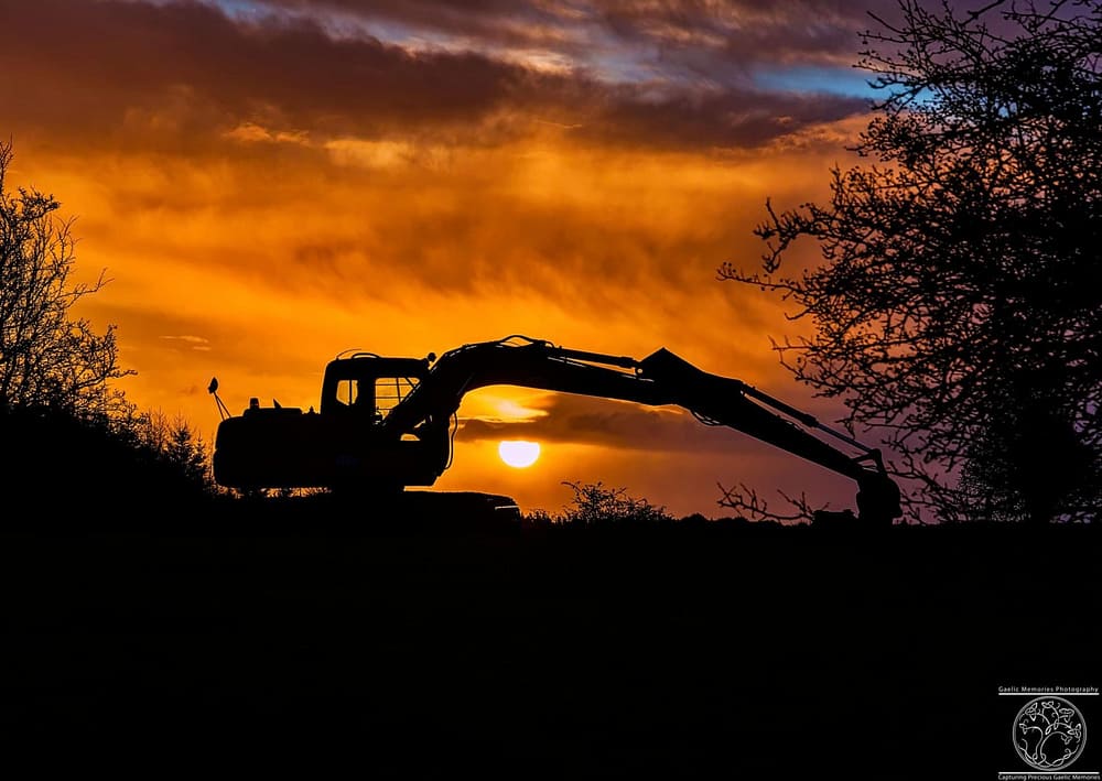 Digger at Sunrise